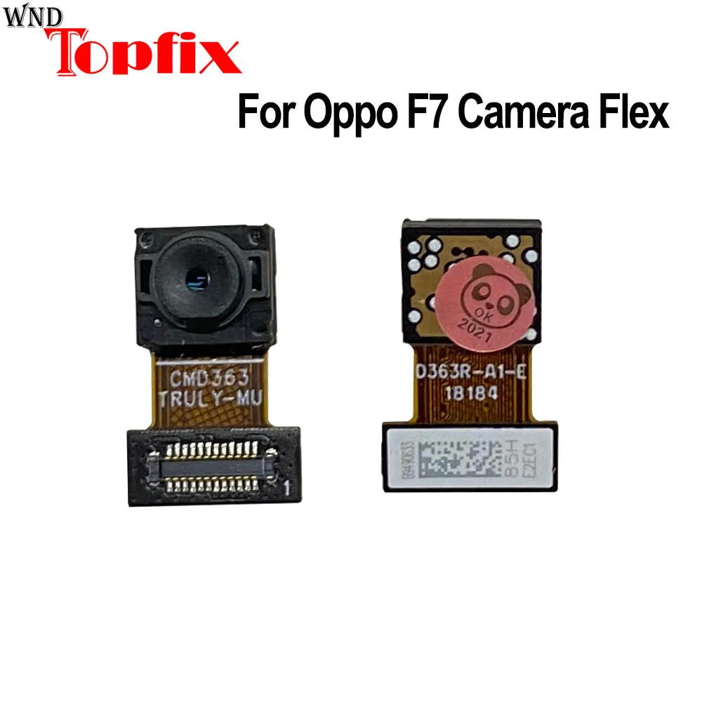 Нов за задната камера Oppo F7 Гъвкав кабел за задната част на основната камера F7 Ремонт на голям фотоапарат за предната камера F7