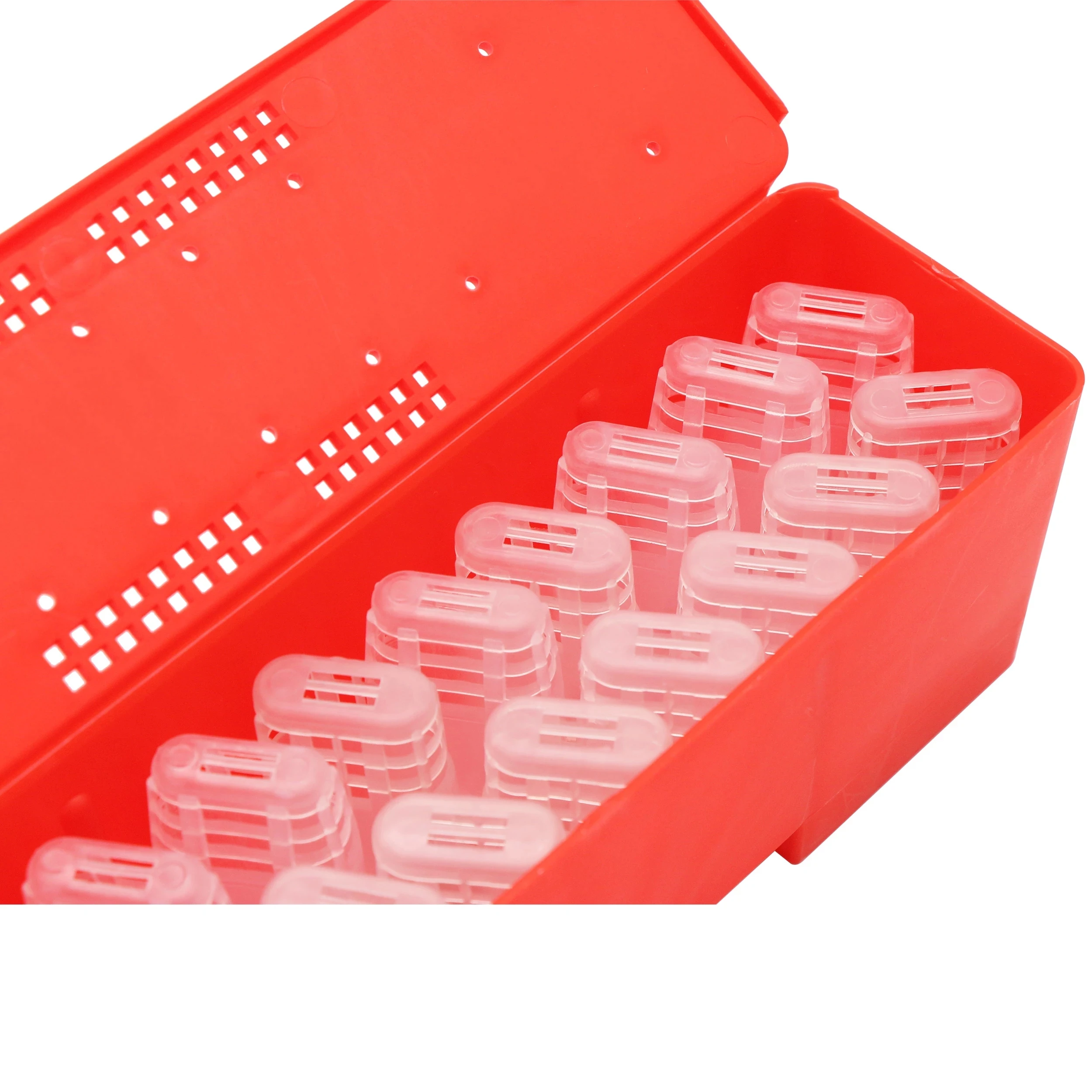Пластмасов инкубатор за дами Red Bee Boxs Кутия за транспортиране на пчелния на матката с Маточными клетки, Съоръжения за отглеждане на Инструментите на Пчеларя