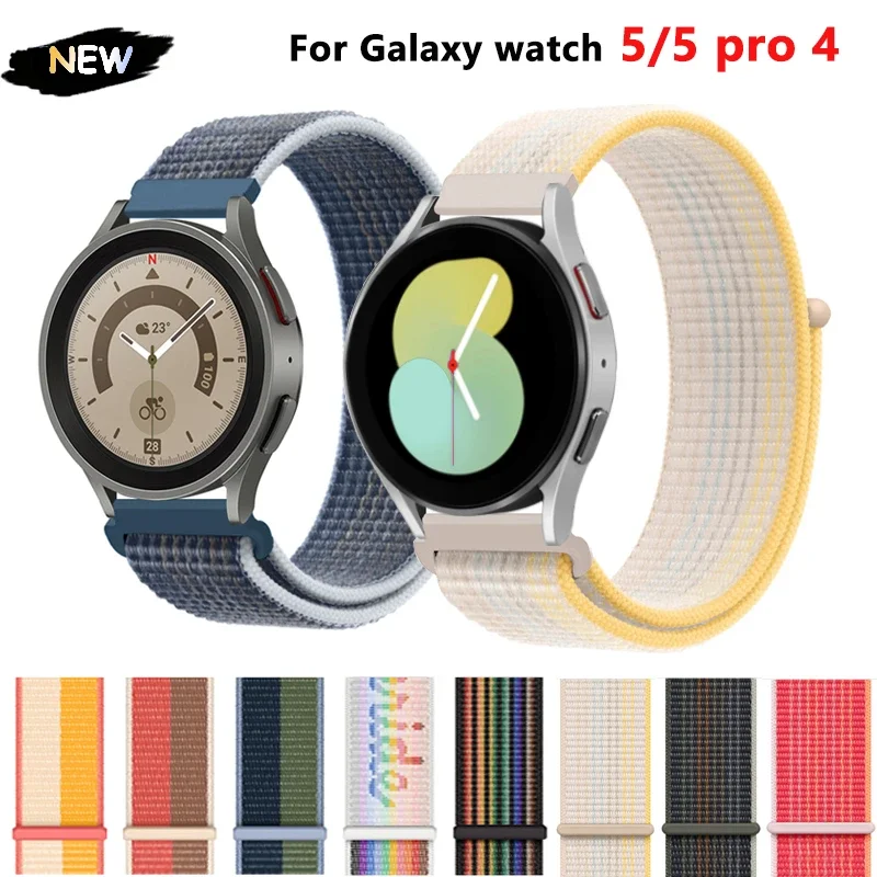 20 mm 22мм Найлонов Ремък За Samsung Galaxy Watch 5 pro 45 мм 6 Класически 43 мм 47милиметър гривна huawei gt 2 galaxy watch 4 40 мм 44mm каишка