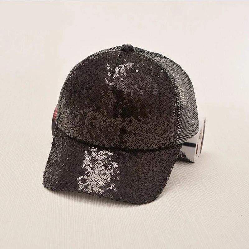 2023 НОВА бейзболна шапка с пайети, дамски регулируема шапка, Светоотражающая шапка с пайети, лятна пролетна шапка-шапка-шапка