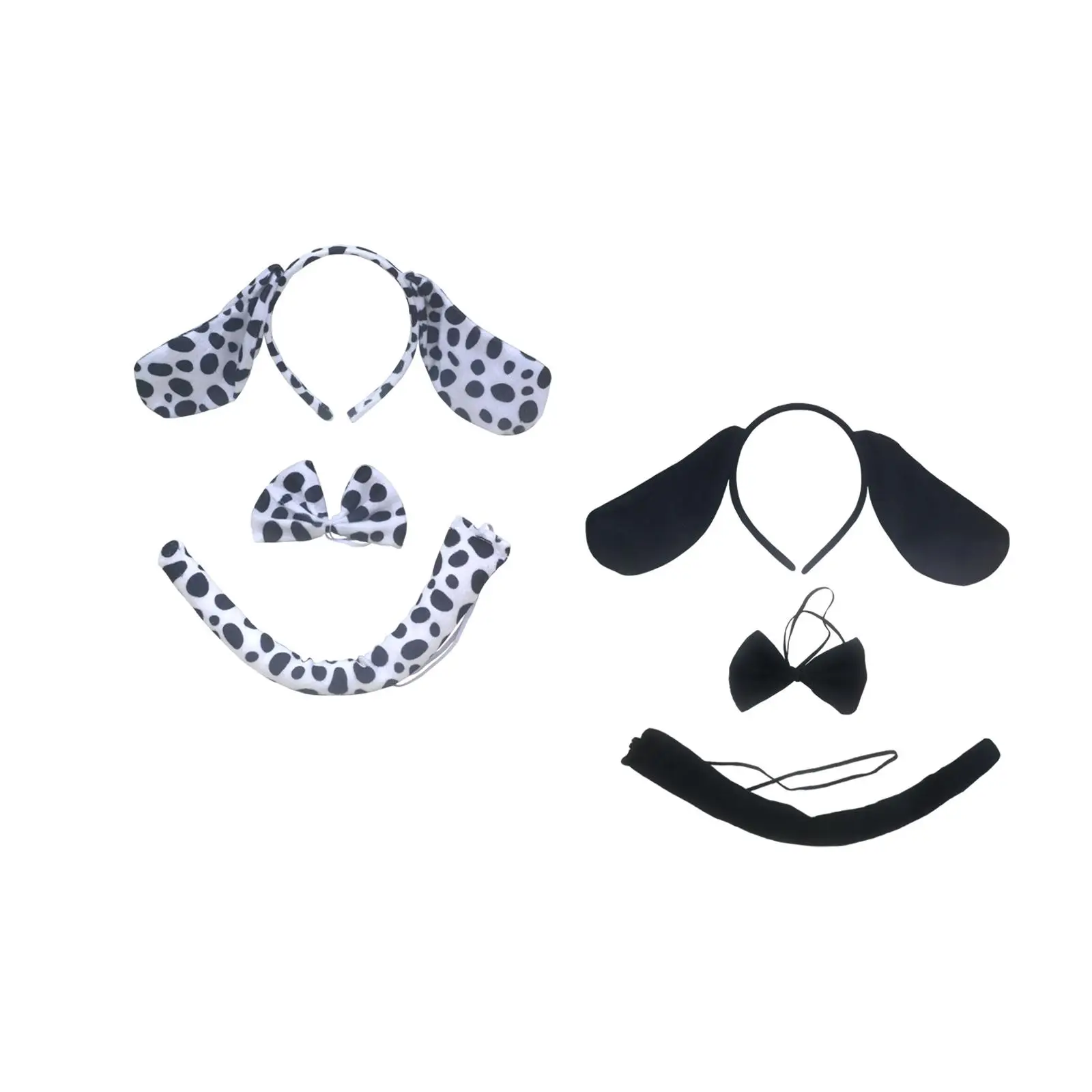 3 бр. превръзка на главата с собачьими уши, носи вратовръзка, аксесоари за костюмированной парти с кучешка опашка