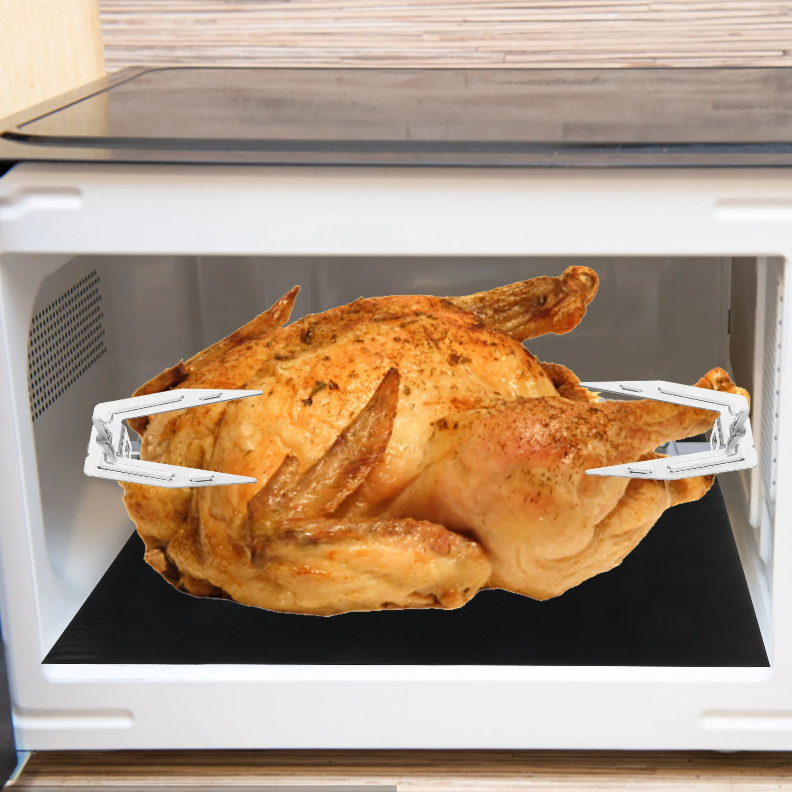 6 Комплекти Кухненски Въртящи Мацка Вилици За Печене Във Фурна Пилешки Вилици За Печене Във Фурна За Печене