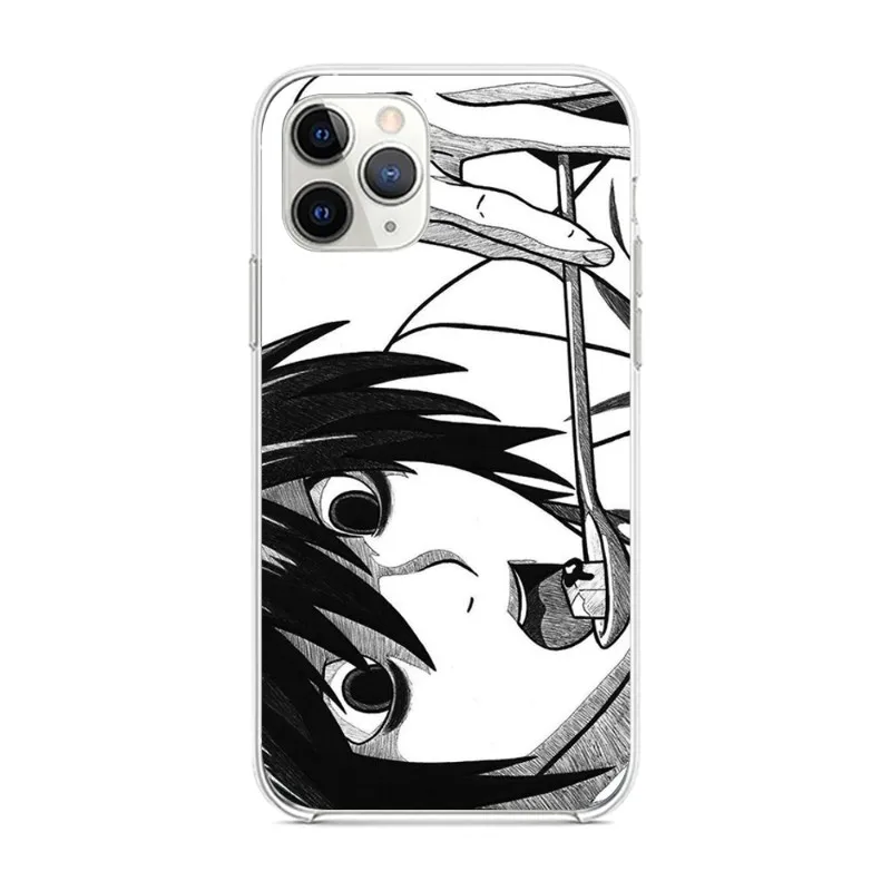 Готин калъф за телефон Death Note от аниме за iPhone 14 13 12 11 XS X 8 7 6 Plus Mini Pro Max SE 2022 Мек прозрачен калъф за вашия телефон