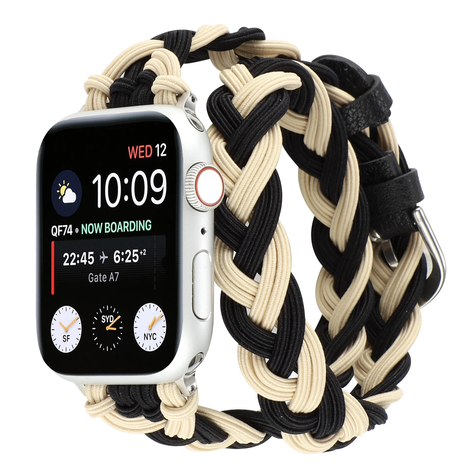 Дамски Въжета за Apple Watch band UItra 49 мм 44 мм 40 мм Найлонов Еластична гривна с плетени линия iWatch Serie 8 7 6 5 4 SE 41 мм 45 мм