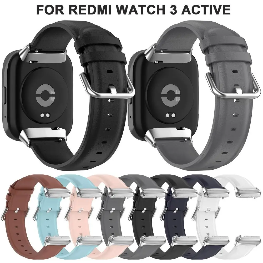 Кожена каишка за часовник Redmi Watch 3 Активен гривна, въжета за часа Redmi Watch 3 Активни на смяна гривни, аксесоар