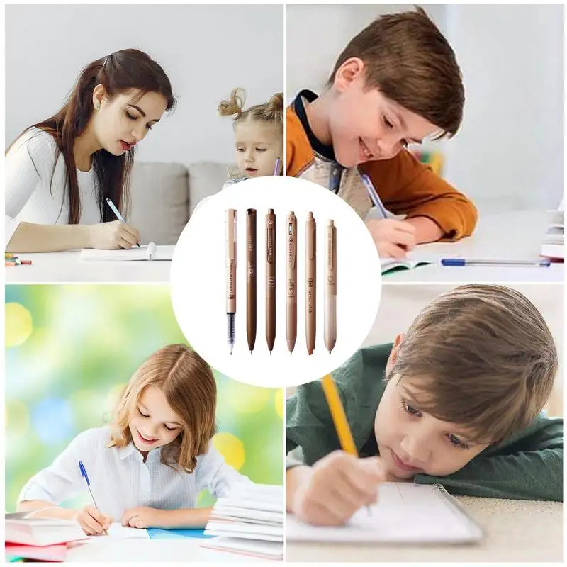 Комплект черни гелевых писалки, Комплект химикалки с черно мастило, бързо съхнещи канцеларски материали за класни стаи, офиси, училища и домове