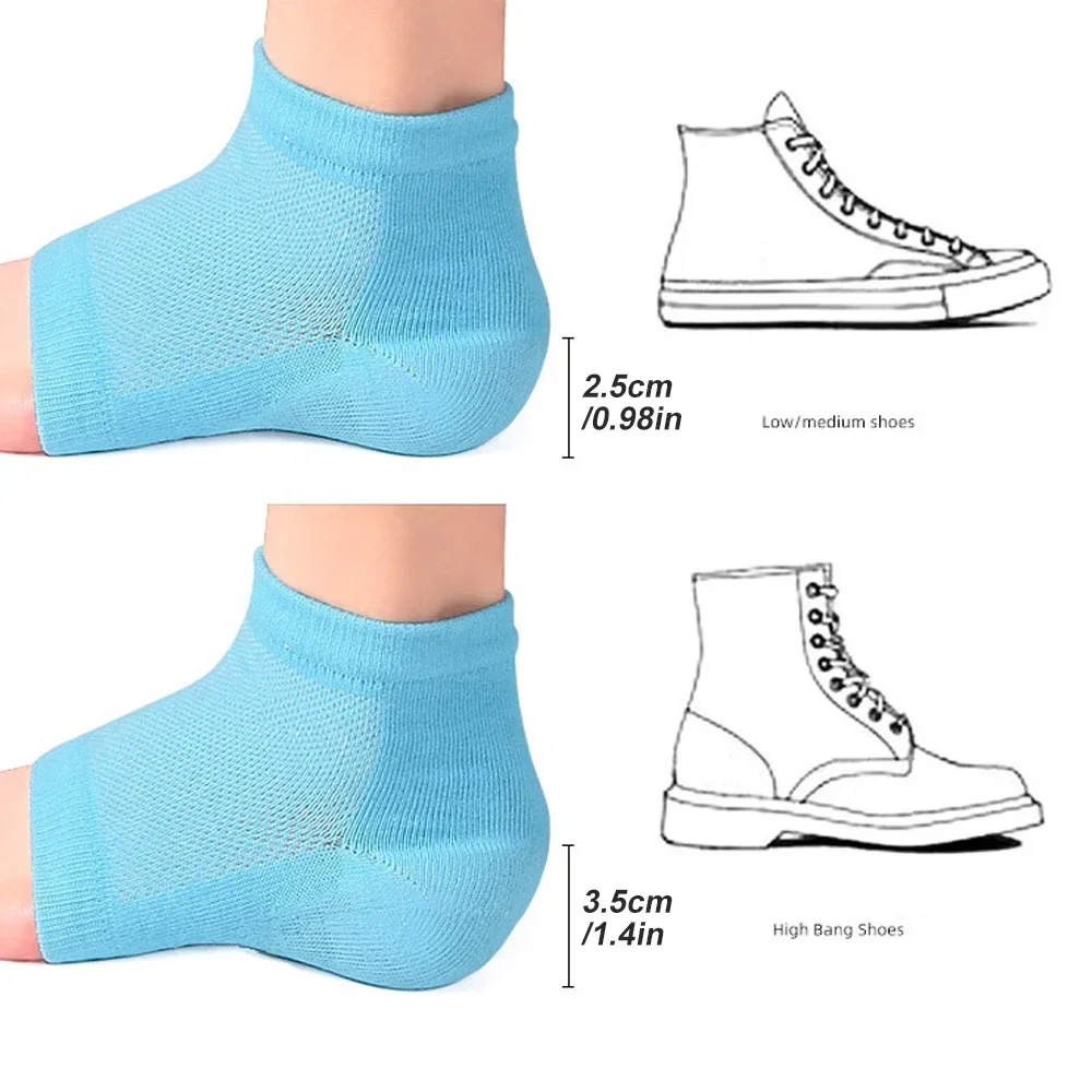 Стелки за чорапи WEUPFLY максимална височина 1 двойка от невидима утяжеляющая уплътнението, невидими гел стелки и протектори за софия, за жени и мъже