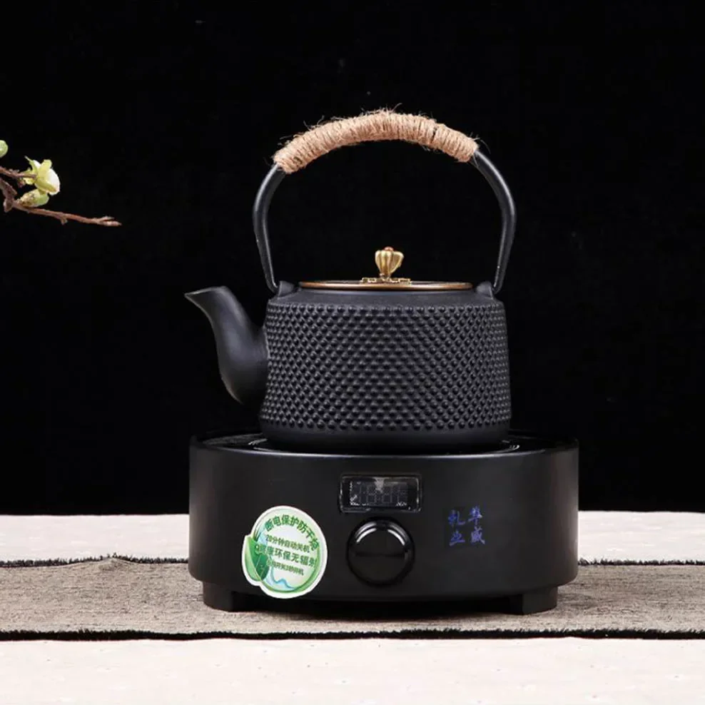 Чугун чайник в японски стил, Чугун чайник за варене на чай за здраве, Железен чайник с меден капак, дръжка за тиган